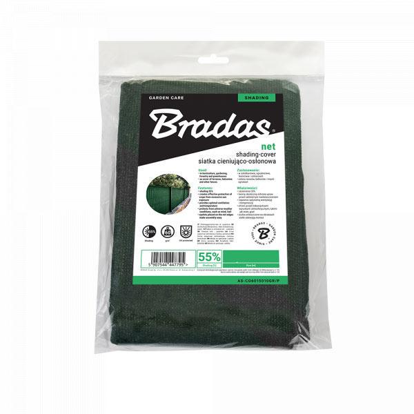 Сітка затіняюча Bradas UV 55% 1,2х10 м Зелений (br-AS-CO6012010GR/P) - фото 2