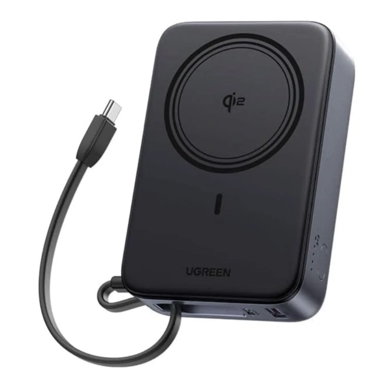 Повербанк UGREEN MagSafe 20000 mAh Power Bank Qi2 со встроенным кабелем USB-C 30W