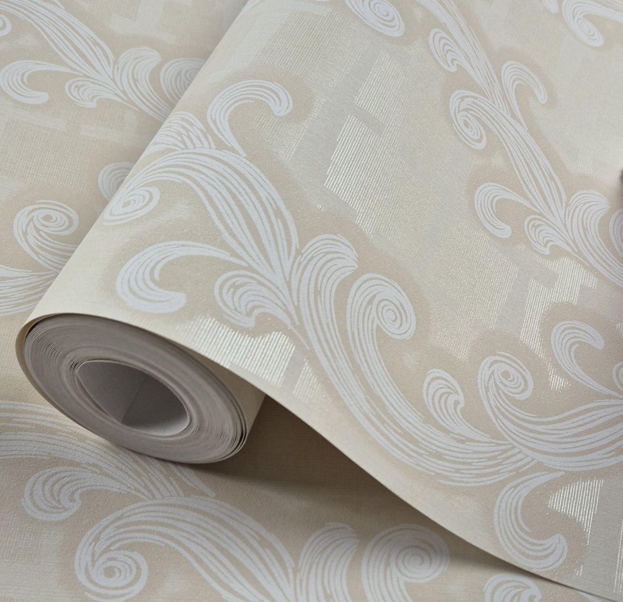 Обои виниловые на флизелине Marburg 56103 для спальни/гостиной/коридора 0,53x10,05 м Бежевый (2785922039)