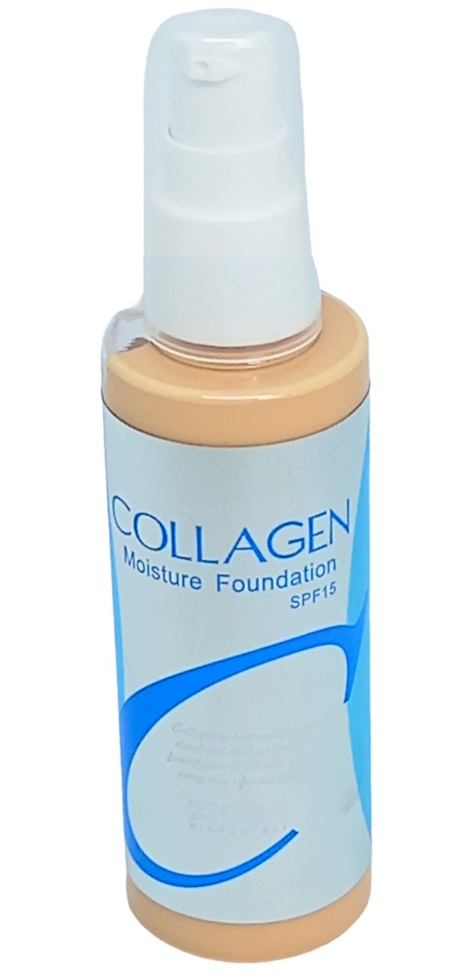 Тональный крем с дозатором и защитой от солнца SPF 15 Collagen №21 100 мл (11580056) - фото 4