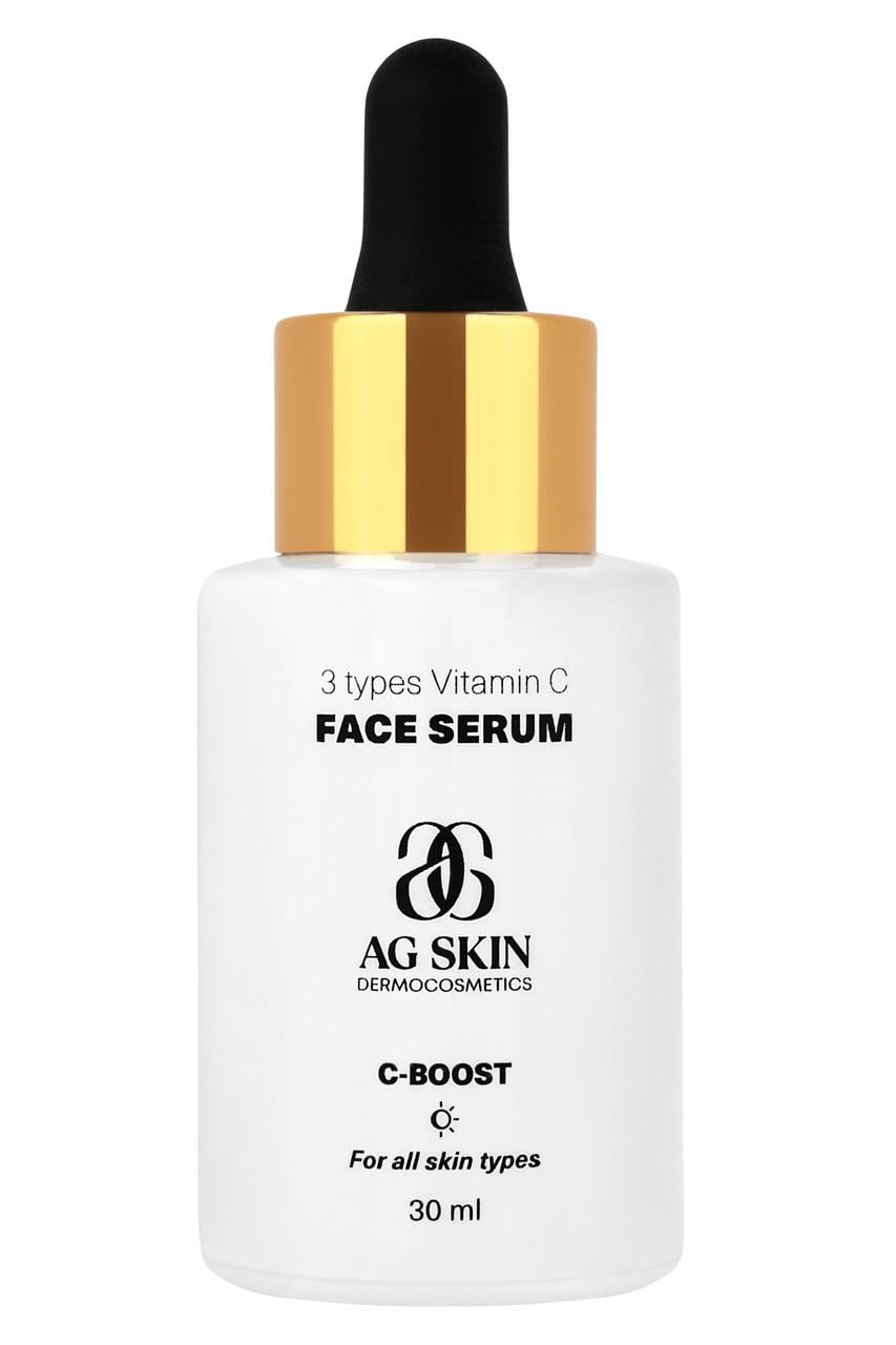 Сыворотка 3 TYPES OF VITAMIN C FACE SERUM AG SKIN с тремя видами витамина C 30 мл (2470626888)