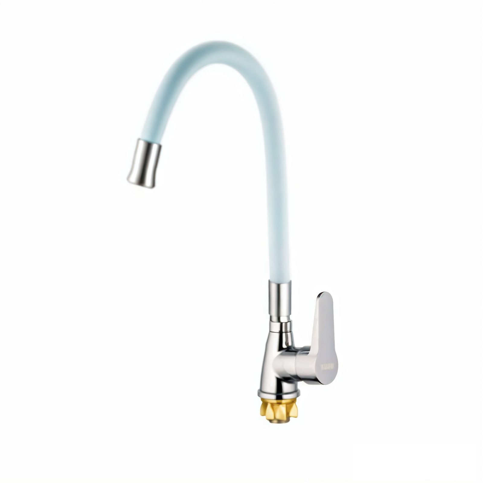 Смеситель для кухни MIXXUS SOP4-146 Reflector с силиконовым изливом White (MI6491)