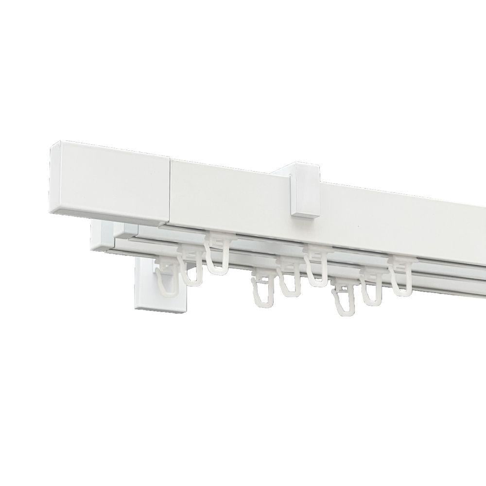 Карниз Orvit Square Line Квадро алюминиевый трехрядный 11-14-17 см 300 см Арктис (00-00028393)