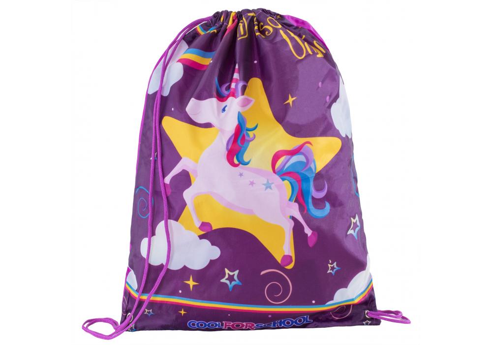 Сумка для обуви Cool For School Unicorn 40х33 см Фиолетовый (CF85765)