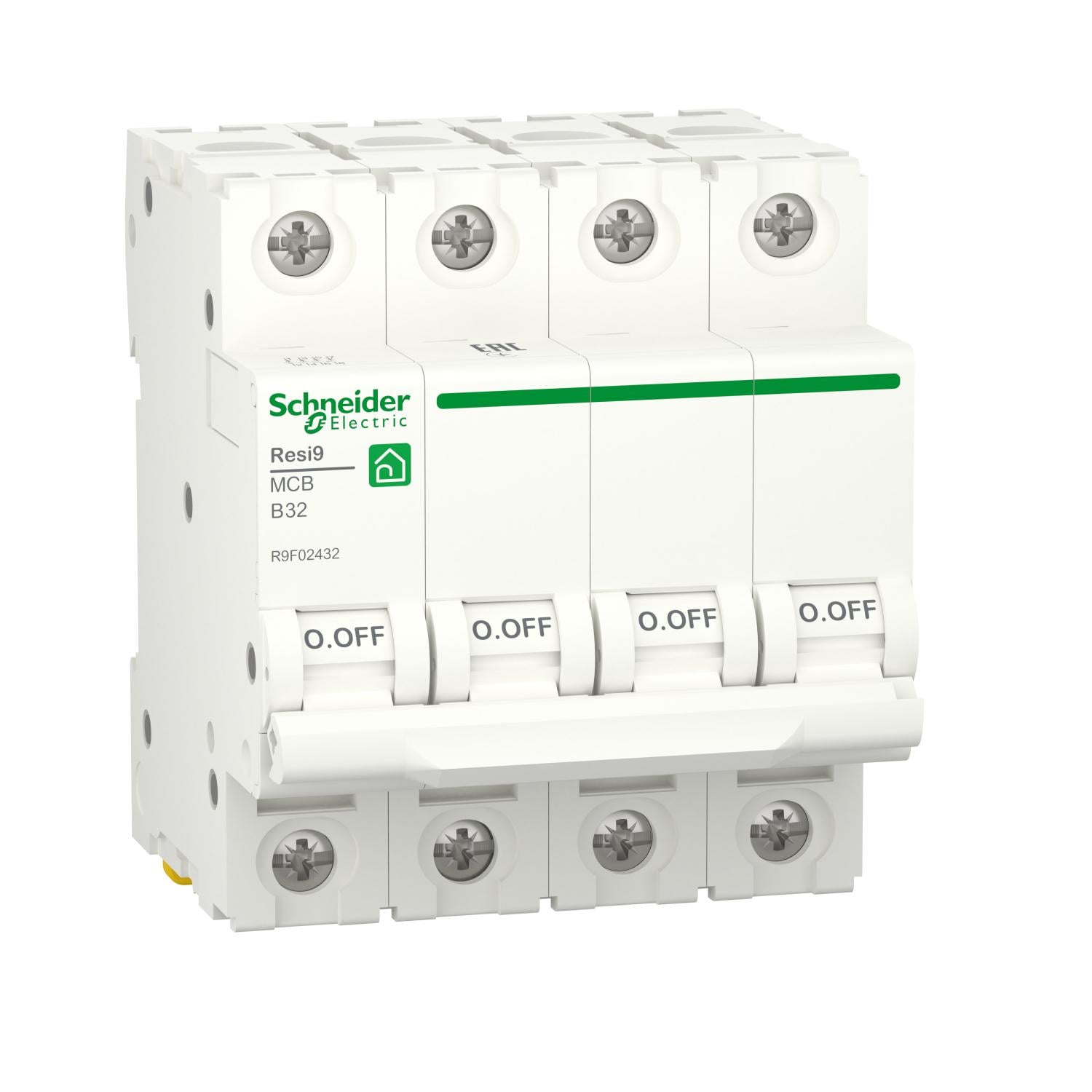 Автоматический выключатель Schneider Electric Resi9 32 A 4P B 6kA (000209842) Автоматический выключатель Schneider Electric Resi9 32 A 4P B 6kA (000209842)