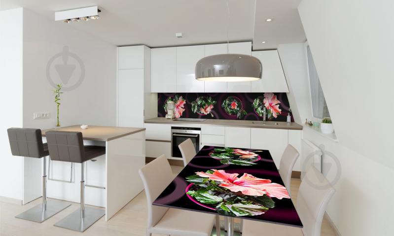 Наклейка виниловая на стол Zatarga «Гибискус» 650х1200 мм Z180801/1st