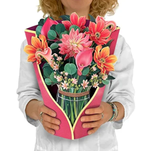 Открытка сюрприз с объемными цветами Лилии (AN00595-2) - фото 2