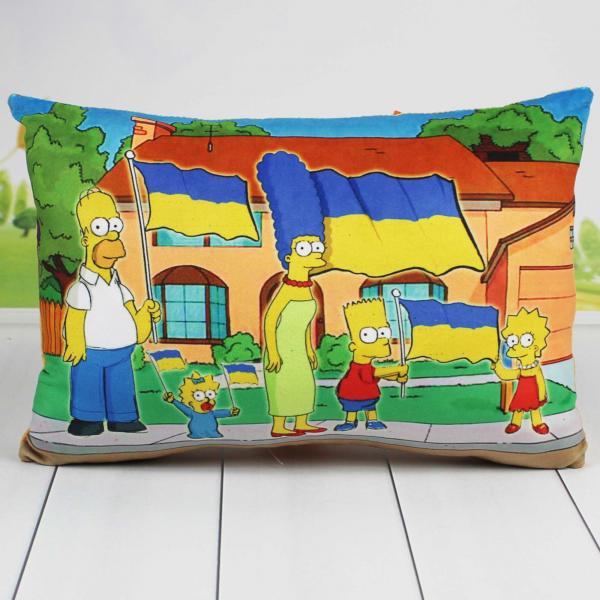Подушка Копица с принтом Симпсоны 38х26 см (00291-31)