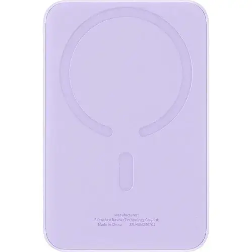 Батарея портативная BASEUS Magnetic Mini Wireless Fast Charge P10022107513-00 5000 mAh 20W Purple - фото 2