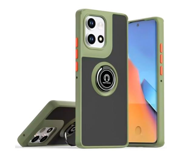 Чехол - накладка TPU Color Matte Ring для Motorola Edge 50 Neo Оливковый