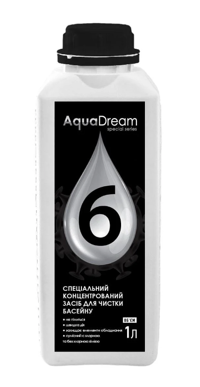 Средство концентрированное Aqua Dream BioGreen для очистки чаши бассейна 1 л (18727782)