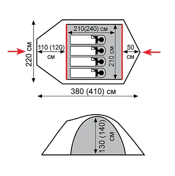 Палатка Tramp Mountain 4 (V2) - фото 3