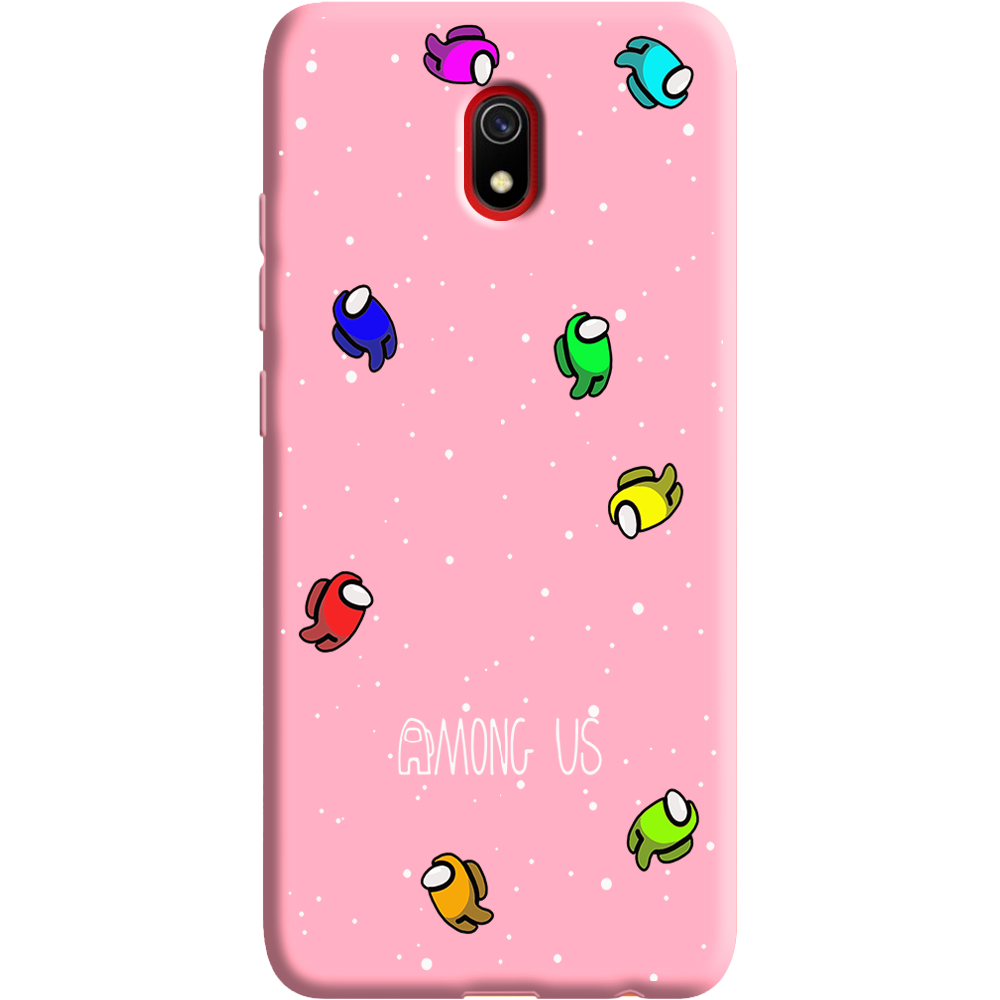 Чехол Boxface Xiaomi Redmi 8A Among Us Invisible Розовый силикон (38341-bk76-38675)