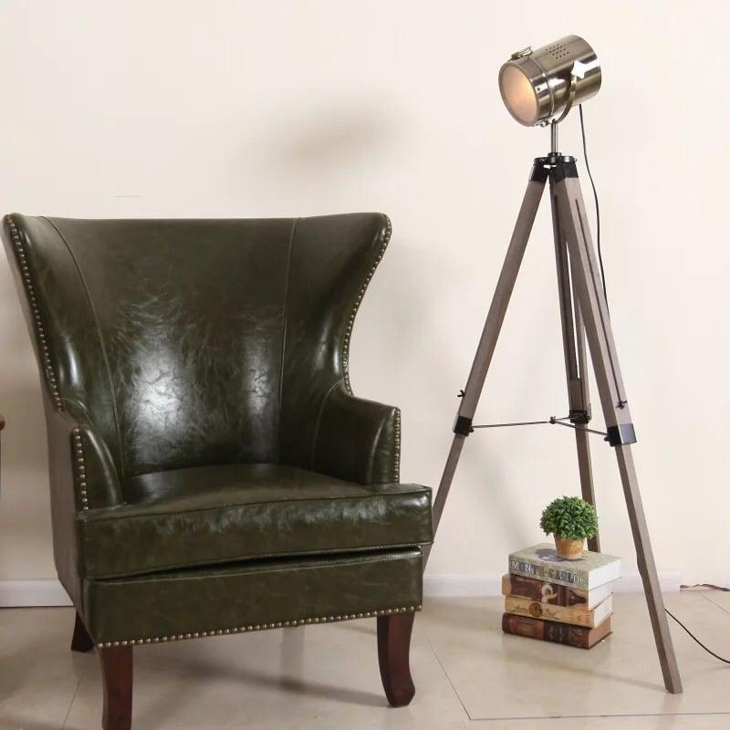 Торшер Wooden leg 15х138 см Silver (1330-SHL)