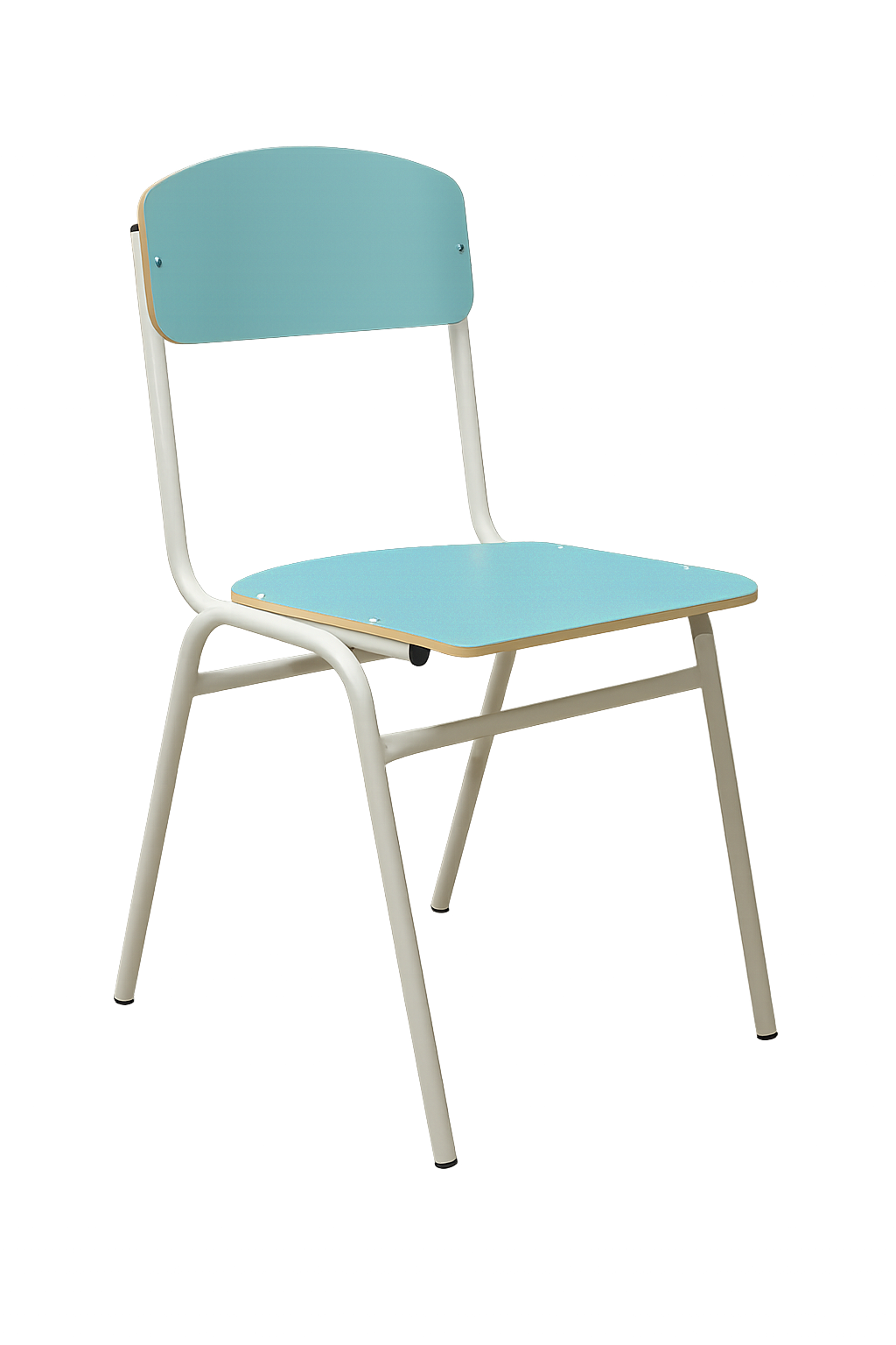 Стілець фанерний ISO з пластиковим покриттям HPL Блакитний (30665599)