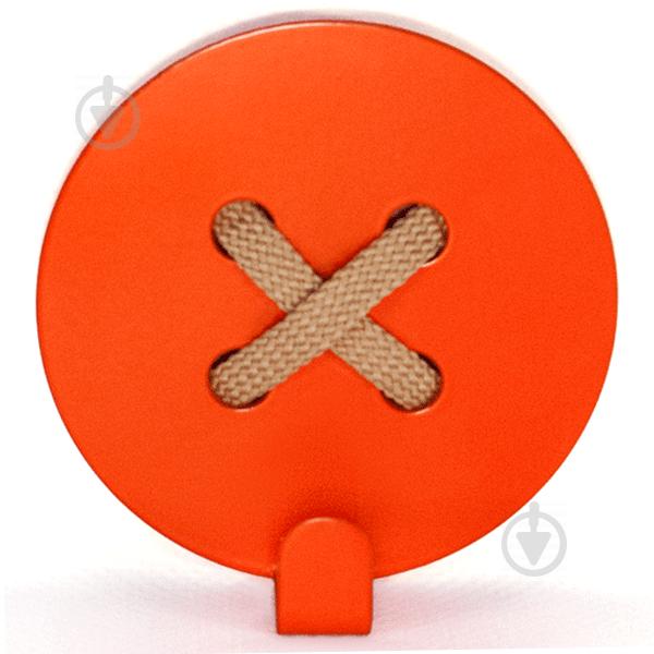Вешалка настенная Крючок Glozis Button Orange H-025 8 х 8 см