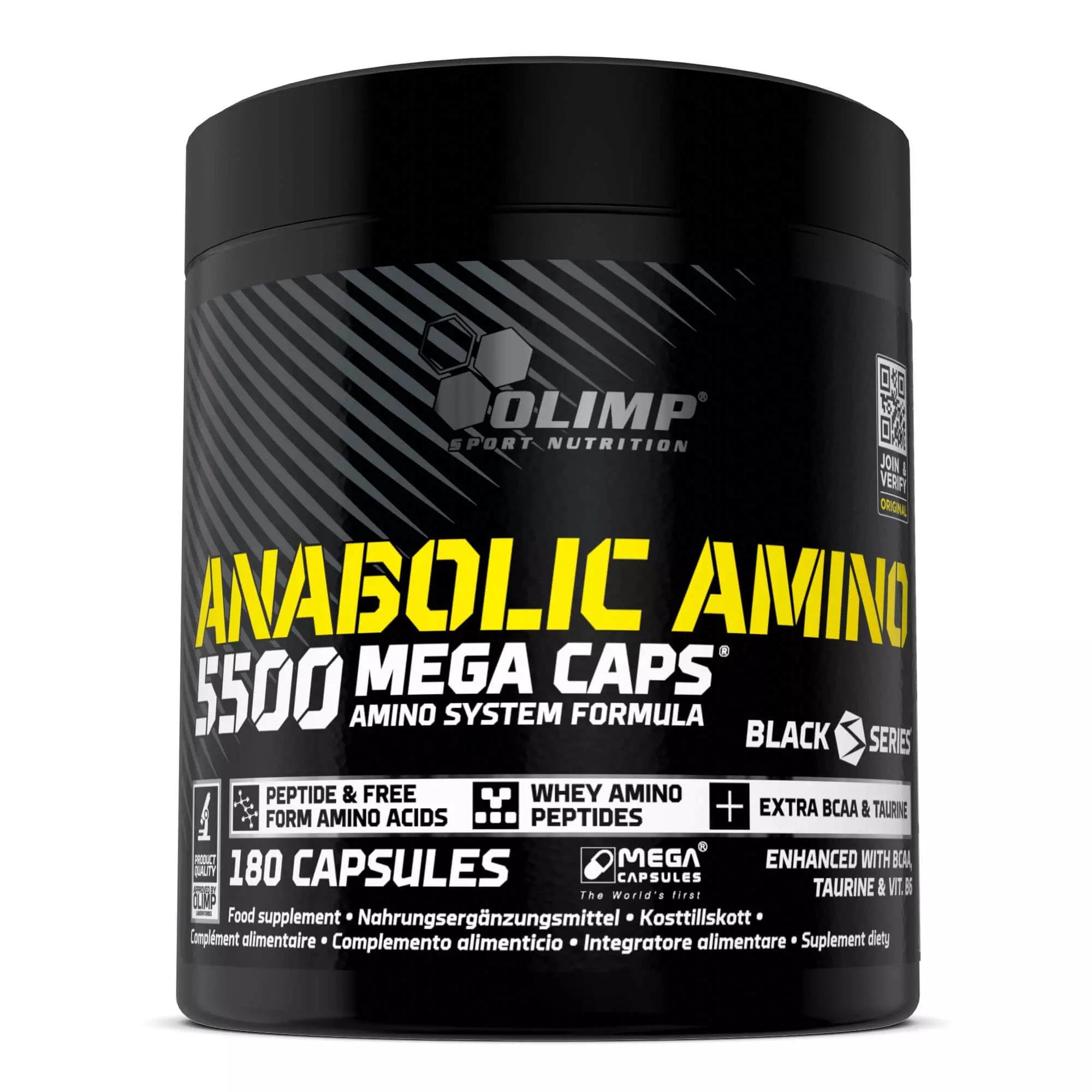 Амінокислотний комплекс Olimp Anabolic Amino 5500 Mega Caps 180 капсул