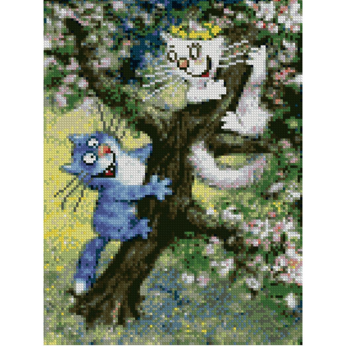 Алмазная мозаика Strateg Поймай меня если сможешь 30х40 см (Str-HX089)