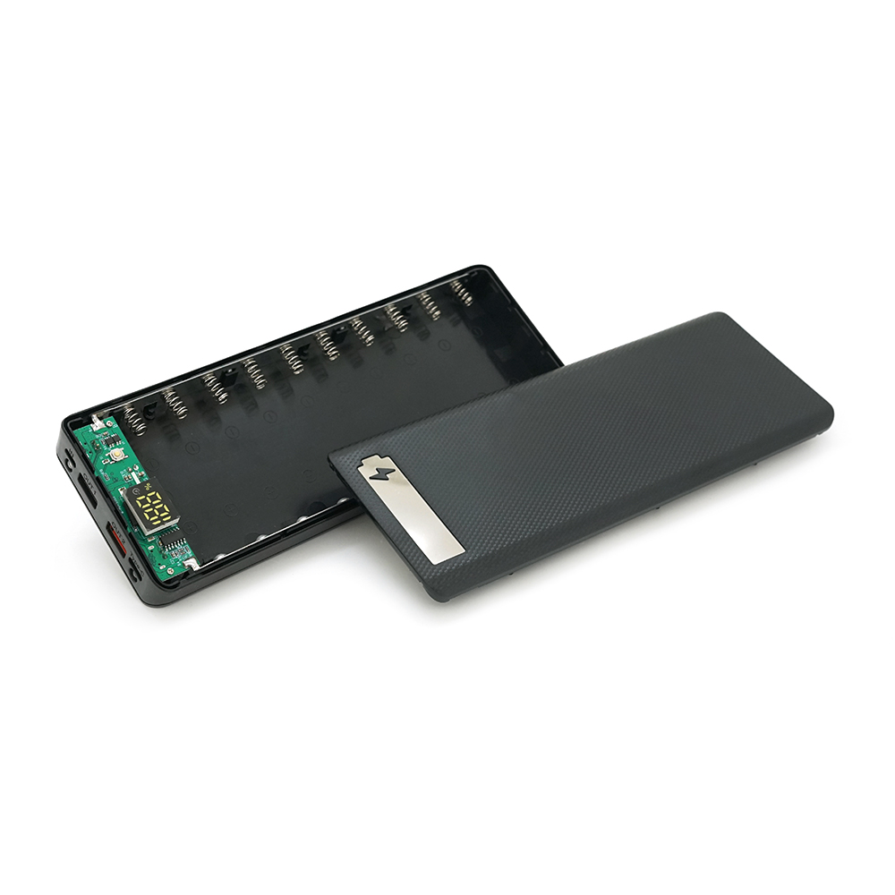 Корпус під павербанк Voltronic M10-PD 10x18650 з ліхтариком 5V-3A 9V-2A 12V-1,5A Micro-USB Type-C (YUT_V9721) - фото 4