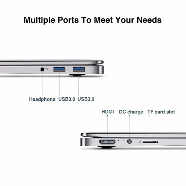 Ноутбук Chuwi LapBook Air 2.4G/5G WIFI Windows 10 Intel Apollo Lake N3450 8 ГБ/128 ГБ 14,1" - фото 4