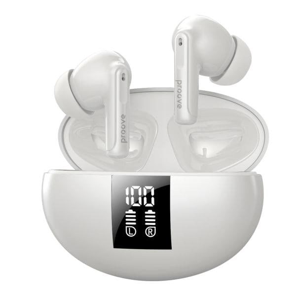 Навушники бездротові Proove Thunder Buds SE TWS with ANC White (TWTBSE010002) Навушники бездротові Proove Thunder Buds SE TWS with ANC White (TWTBSE010002)