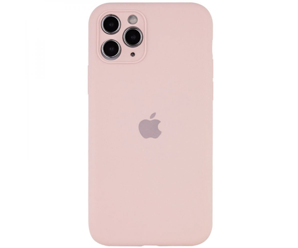 Чехол-накладка Silicone Case Full Camera with Frame для Apple iPhone 12 Pro 38.Shiny pink