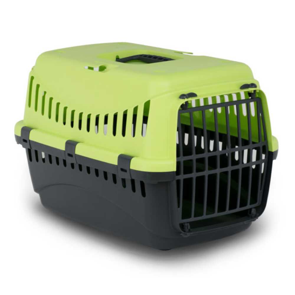 Переноска для животных Bergamo Gipsy 1 Small пластиковая дверца 46x31x32 см Зеленый
