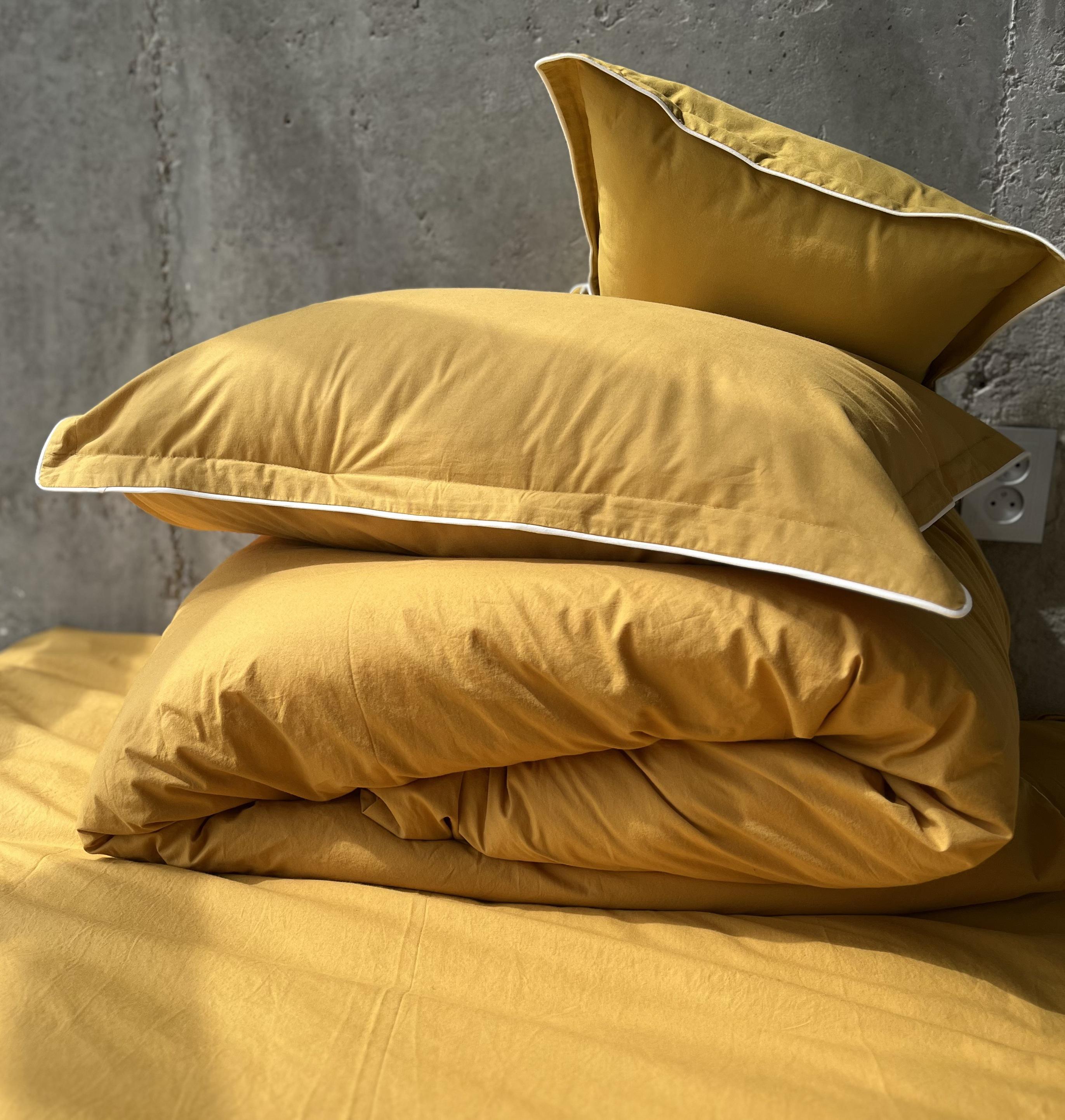 Комплект постельного белья White Dream полуторный 155х215 см вареный хлопок Охра (2006/2) - фото 9 Комплект постельного белья White Dream полуторный 155х215 см вареный хлопок Охра (2006/2) - фото 9