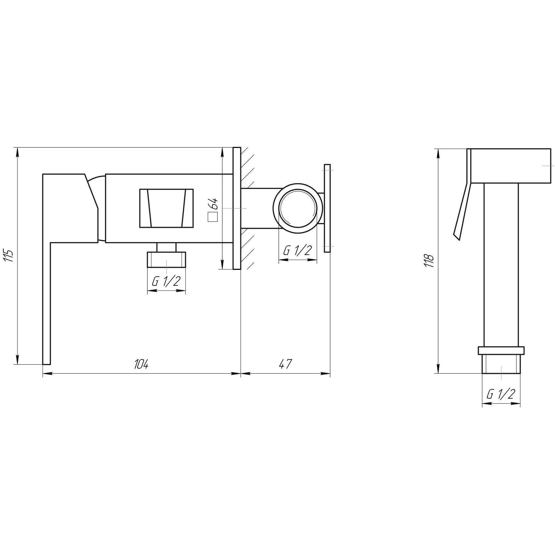 Душовий гарнітур Topaz Odiss TO 18604-H62-BB - фото 4