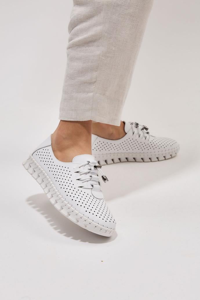 Мокасини жіночі ALLSY шкіряні р. 41 Білий (195215) - фото 3 Мокасини жіночі ALLSY шкіряні р. 41 Білий (195215) - фото 3