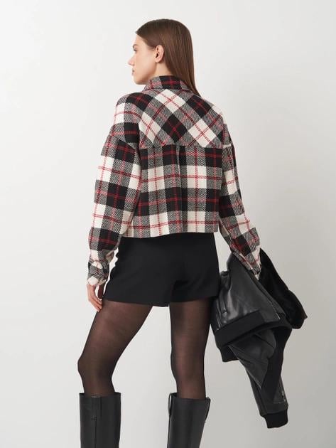 Рубашка Forstime 558x12 женская M/L Черно-красный - фото 3