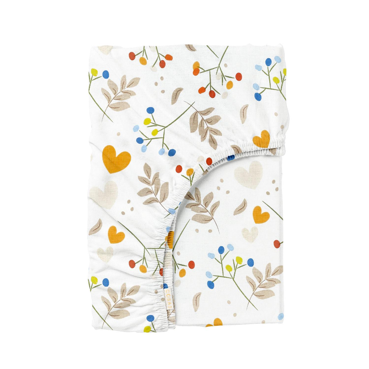 Простынь Cosas Bush Orange на резинке 80х160 см (4822052149416)