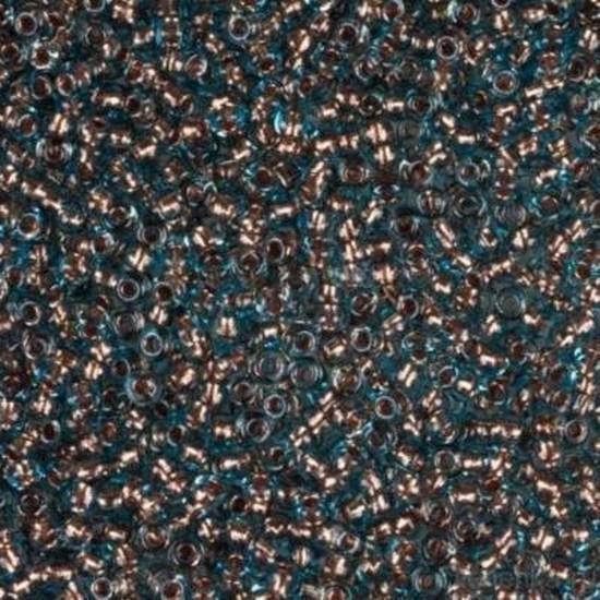 Бисер №258/69000 №10 с медной серединкой прозрачный 5 г Сиренево-голубой (24276983)