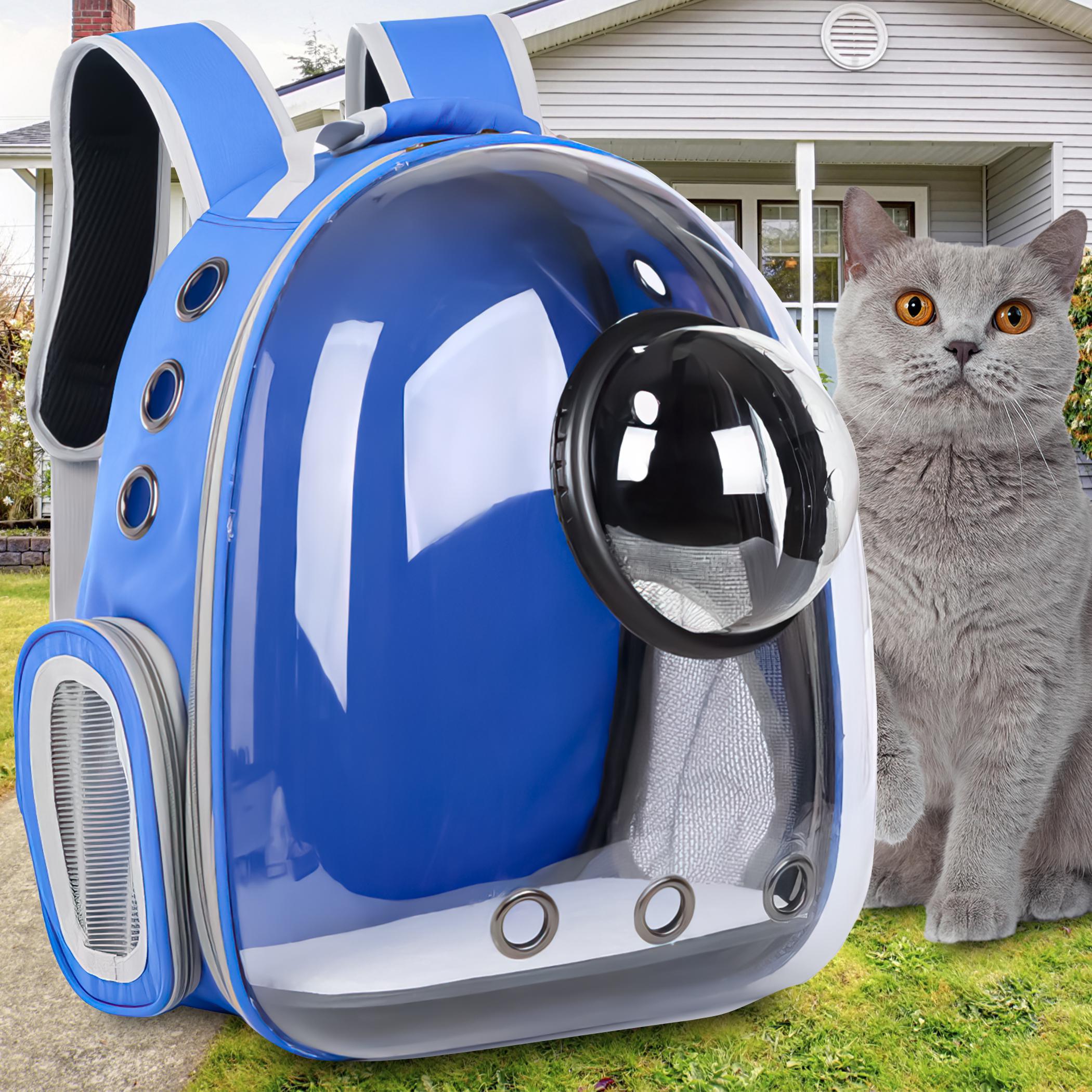 Рюкзак для перенесення тварин з ілюмінатором Синій - фото 2 Рюкзак для перенесення тварин з ілюмінатором Синій - фото 2