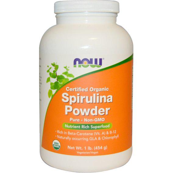 Спіруліна NOW Foods Spirulina Powder 454 г 138 порцій