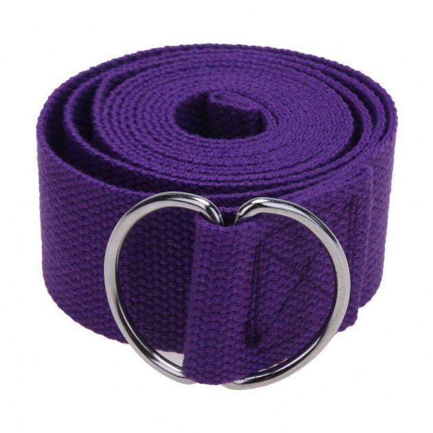 Ремінь для йоги EasyFit 183 см Фіолетовий (EF-1830-V)