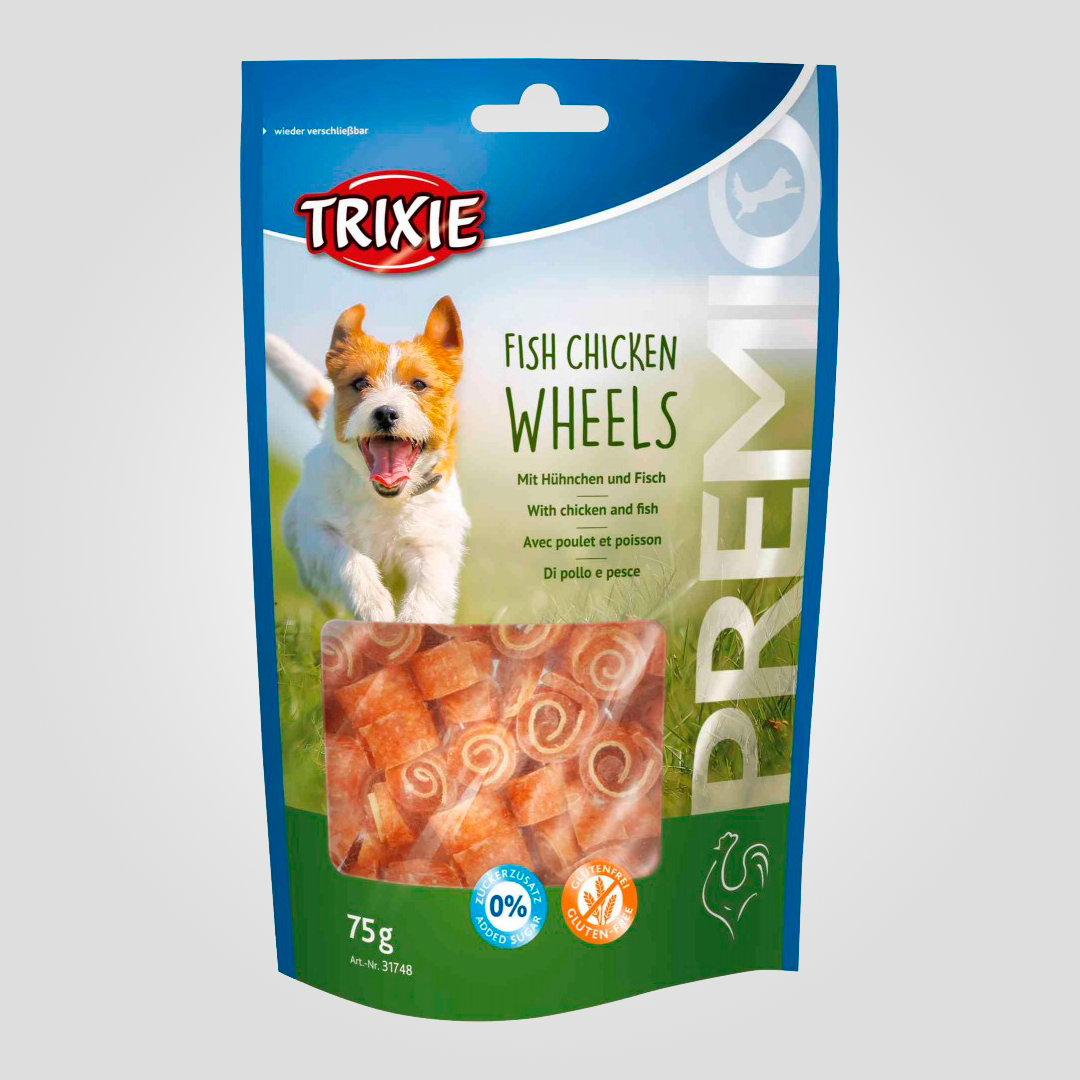 Лакомство для собак Trixie Premio Fish Chicken Wheels с курицей и рыбой 75 г (20505462)