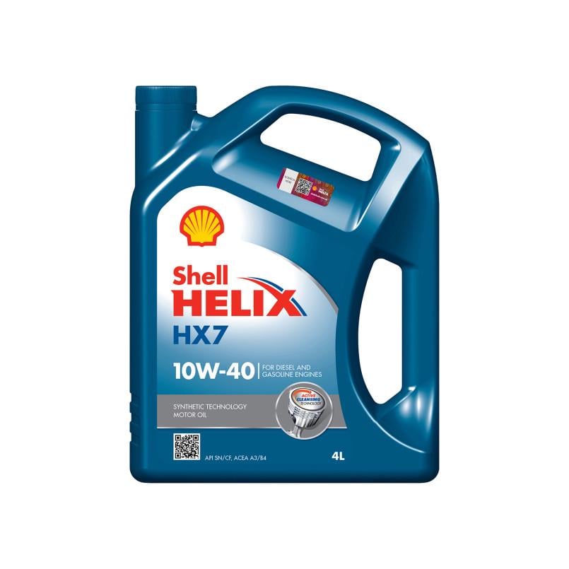 Моторное масло SHELL Helix HX7 10W-40 4 л