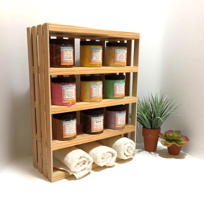 Полка настенная из дерева Гринленд 5 Ваниль (НСП-0046502)