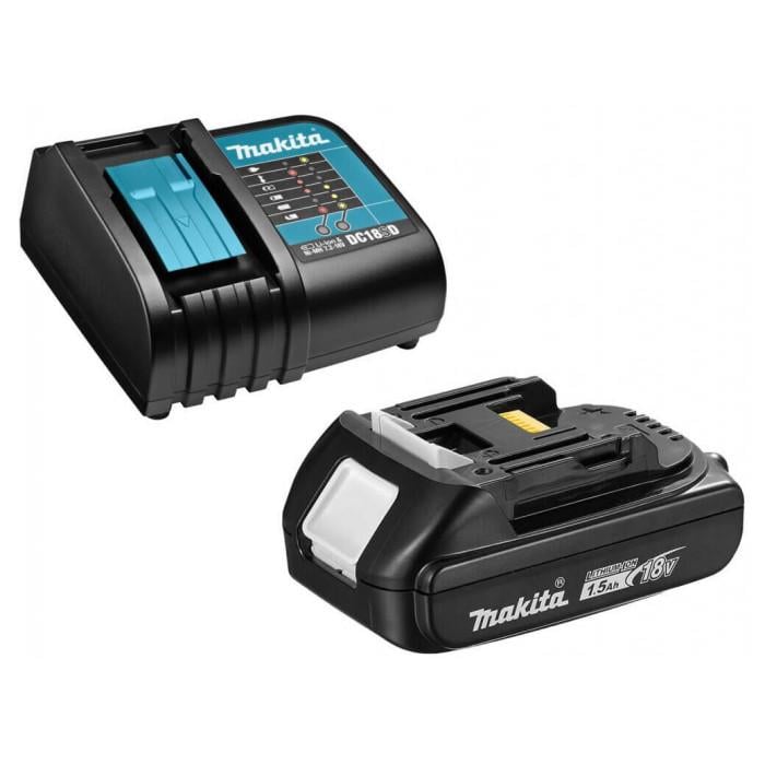 Аккумуляторов BL1815N 18V 1,5 Ah и зарядное устройство для инструмента Makita LXT (BL1815BEO1)
