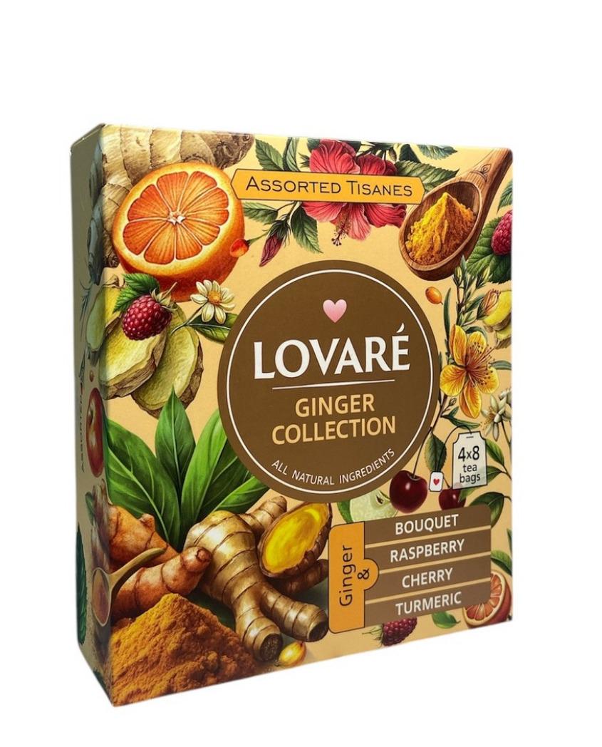 Чай Lovare Ginger Collection Имбирное ассорти 4 вида по 8 пакетиков (60736)