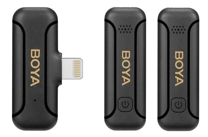 Микрофон петличный Boya BY-WM3T2-D2 для iPhone Lightning профессиональный беспроводной 2 шт. (50014)
