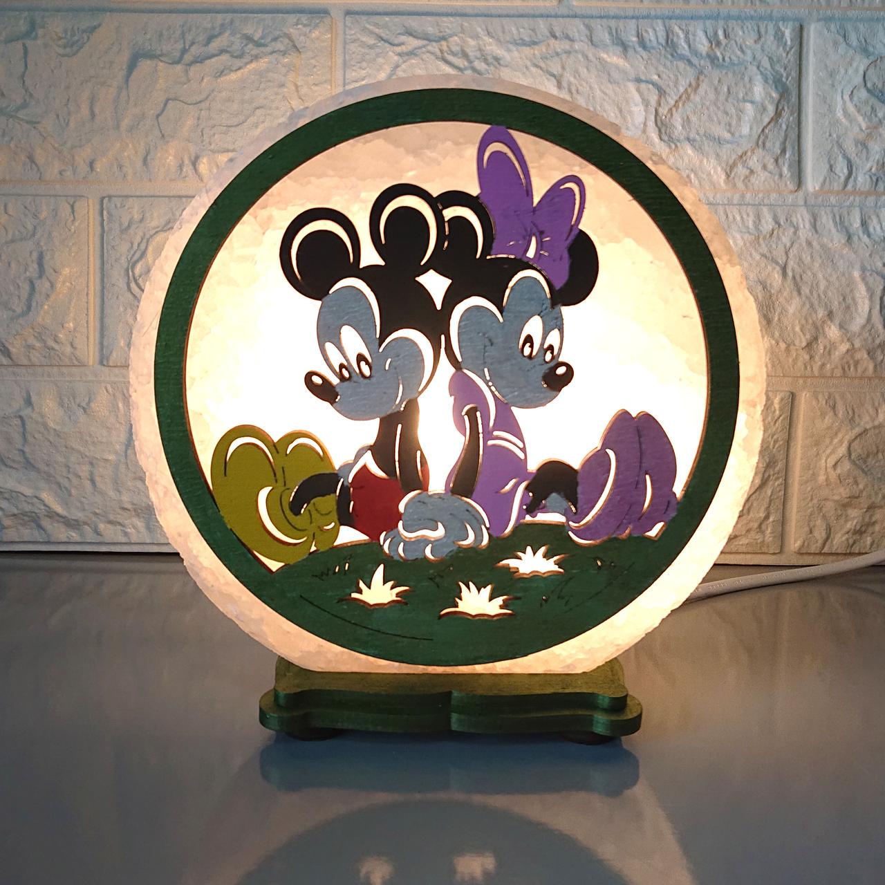 Соляной светильник Микки (C-KБ-00013-y)