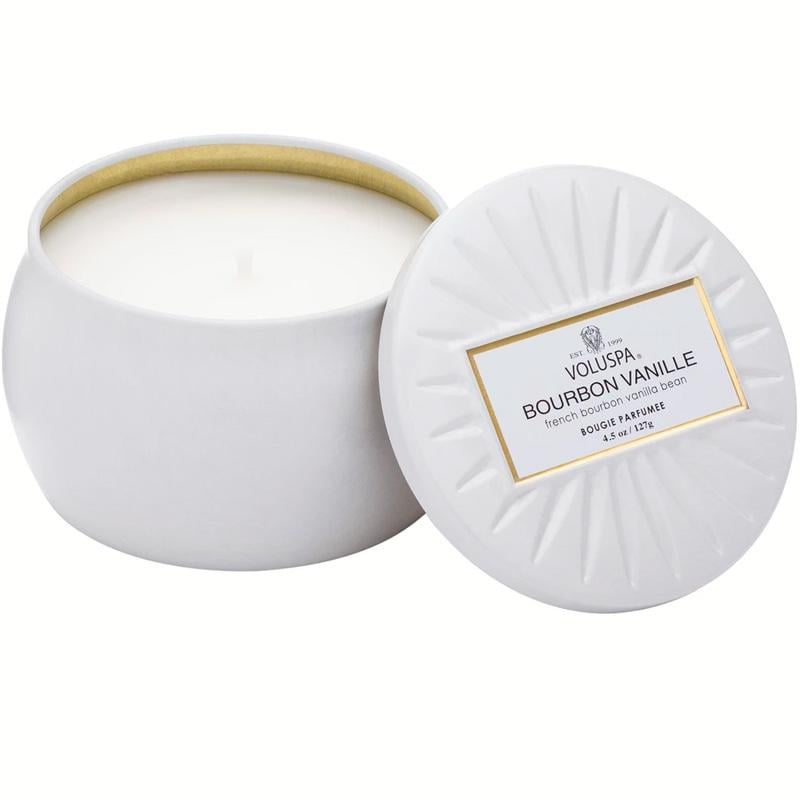 Свеча ароматическая Voluspa Vermeil Burbon Vanille 127 г металлическая шкатулка (111000712)