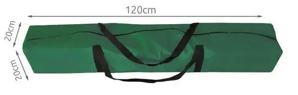 Павільйон садовий саморозкладний 4 стінки міцна конструкція 3х3 м Зелений - фото 3