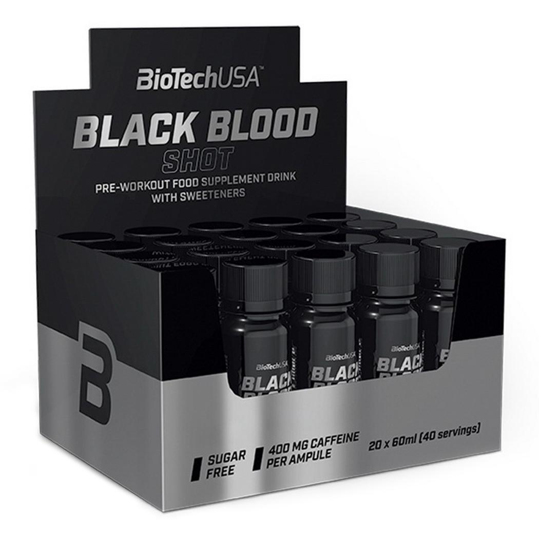 Передтренувальний комплекс BioTechUSA Black Blood Shot Рожевий грейпфрут 20 шт. 60 мл (22041-02)