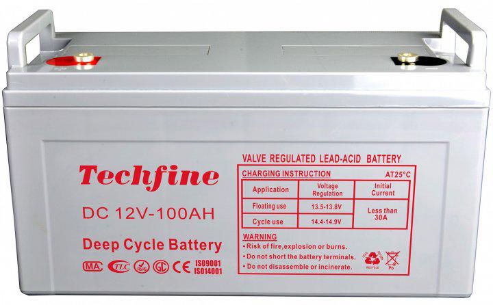 Батарея акумуляторна Techfine IS 09001 DC12V 100AH (11742619) - фото 1