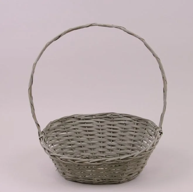 Кошик з лози Flora Сірий (50076)