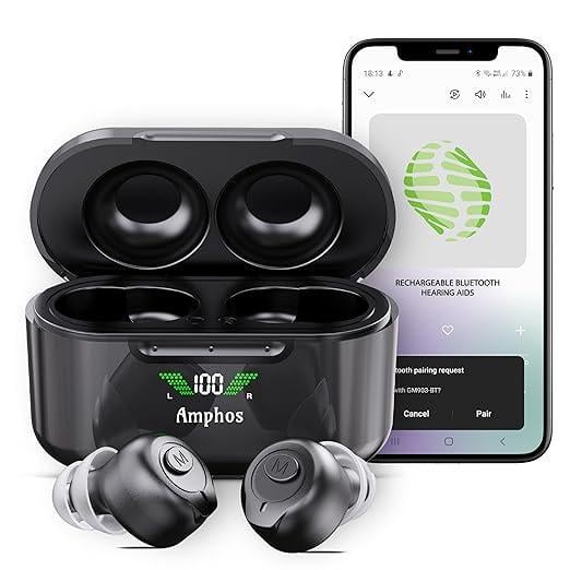 Слуховий апарат Viola з Bluetooth та голосовими підказками для людей похилого віку