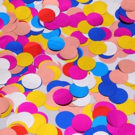 Конфетти для шариков круглые из фольги 10 г 25 мм Разноцветный (62051/10)